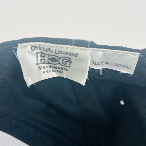 Harley Davidson Owners Group HOG Eagle Logo Adjustable Biker Motorcycle Ball Cap - Picture 5 of 5